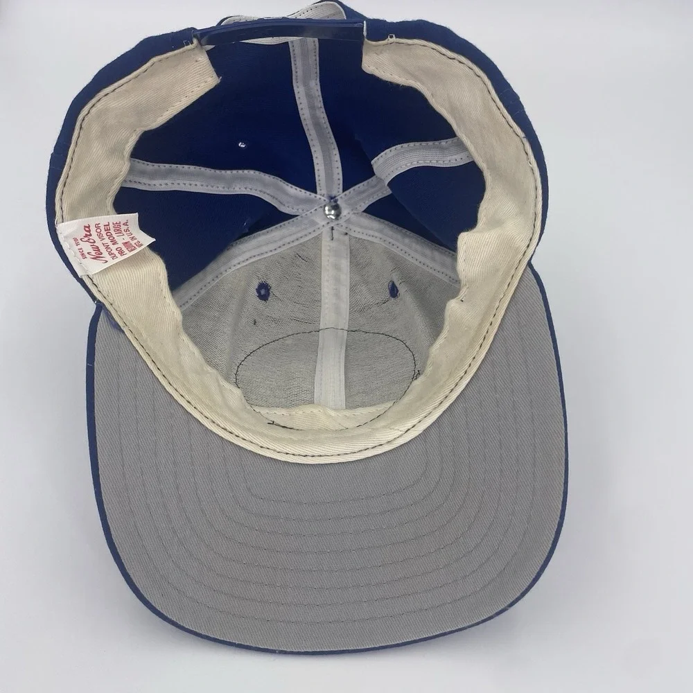 Vintage Trucker Hat Blue Snapback American Bluebird Society New Era DuPont Visor